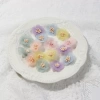 Simulated shooting star gauze flower core diy handcrafted accessories, shoes, hats, hair clips, headwear, clothing decorative accessories, gauze flowers details Picture